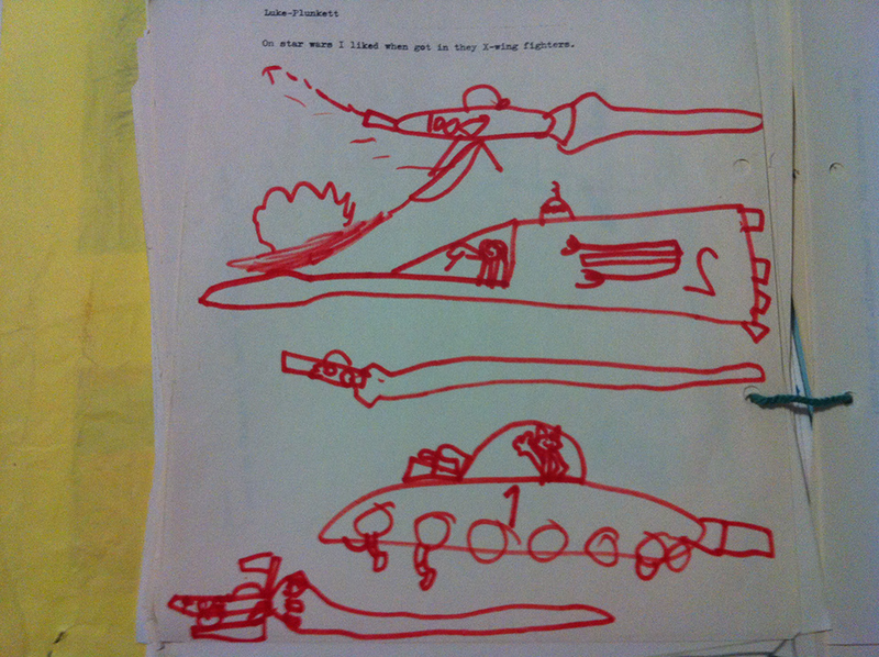 Illustration for article titled A Child's Sketchbook From the 1980s, Preserved For the 21st Century